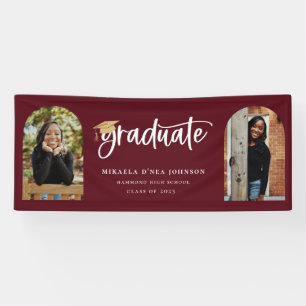 Playful Script Graduation Photo Banner