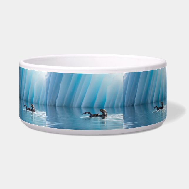 Playful Sea Otter Bowl (Left)