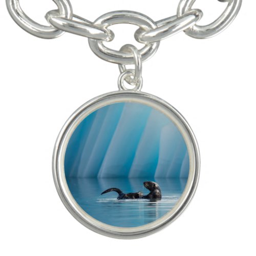 Playful Sea Otter Charm Bracelet