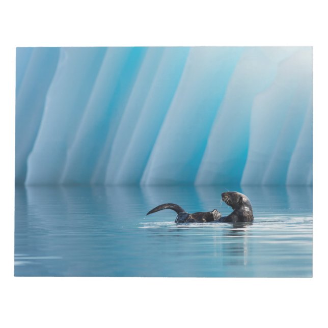 Playful Sea Otter Notepad (Front)