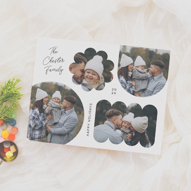 Playful Shapes Christmas Photo Collage Budget (Creator Uploaded)