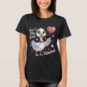 Playful Silly Goose Valentine's Day Shirt - Cute H