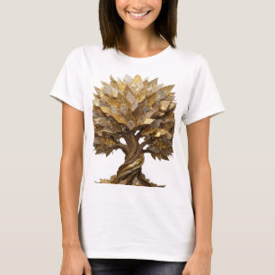 Playful Silver GOLDEN TREE OF LIFE T-Shirt