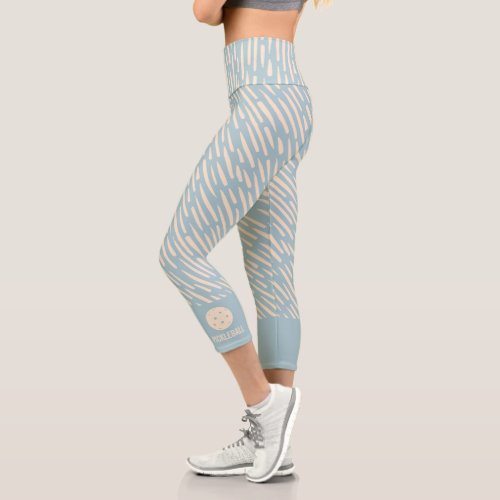 Playful Sketches Custom Pickleball Capri Leggings