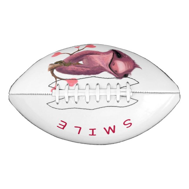 Playful Sloth Smile Football - Fun (Front)