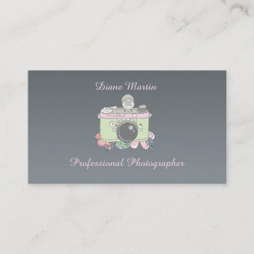 Playful SLR Camera Photographer  Business Card