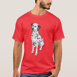 Playful Spotted Dalmatian Dog Graphic T-Shirt