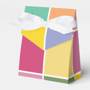 Playful Springtime Checkers  Favor Boxes