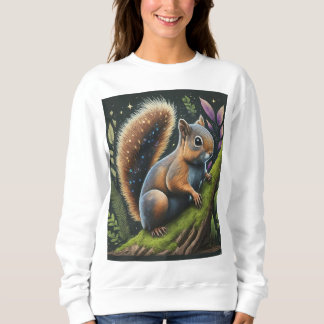 Playful Squirrel in Action Sweatshirt