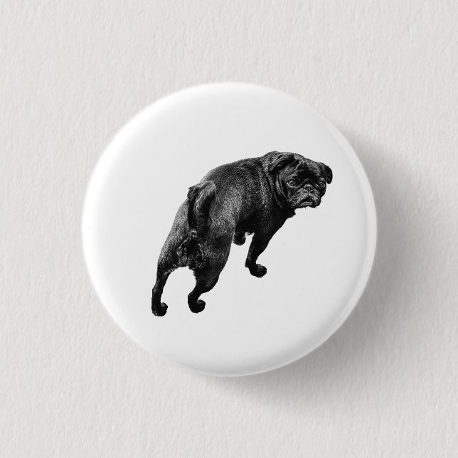 Playful Stand, Clear Heart Button (Front)
