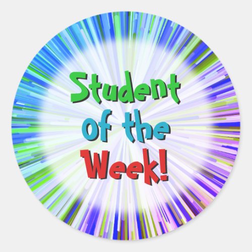 Playful Student of the Week Sticker