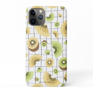 Playful Summer Green and Golden Kiwi iPhone 11 Pro Case