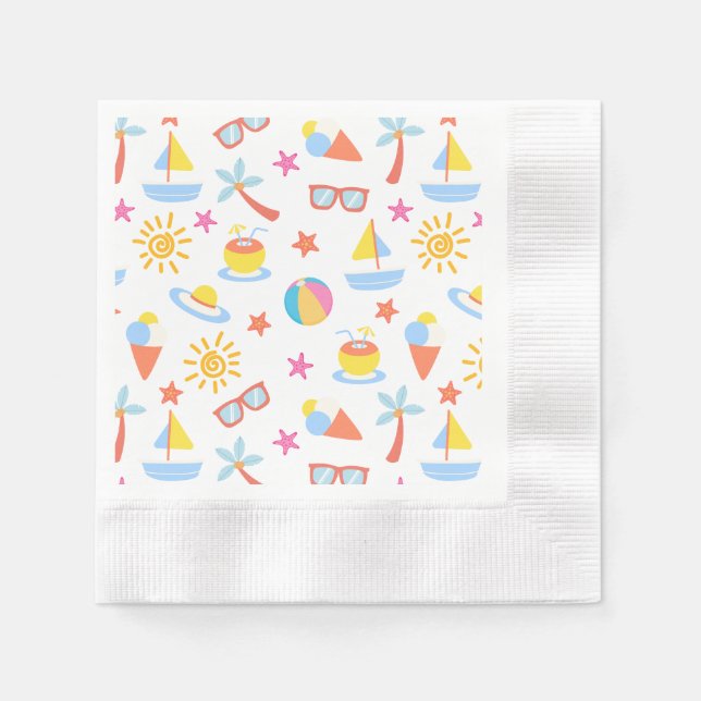 Playful Summer Napkins (Front)
