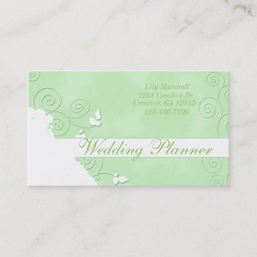 Customizable Playful Swirls Business Card