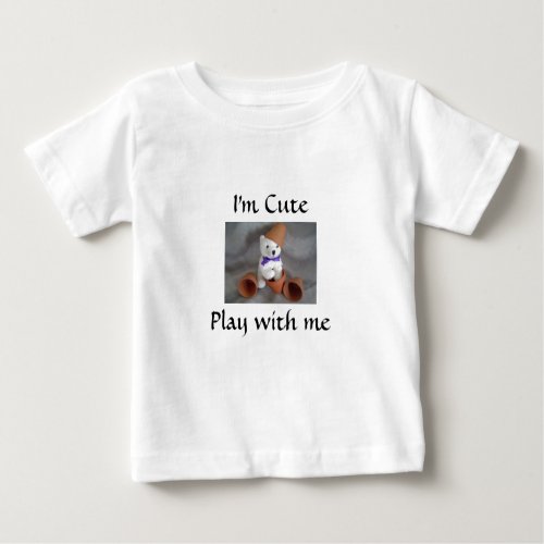 Playful Teddy Bear Baby T_Shirt