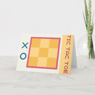 Playful Tic Tac Toe Card – Fun for All Ages!