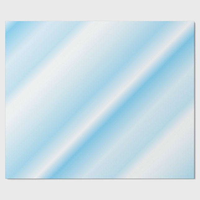 Playful Turquoise Shaded Diagonal Lines Wrapping Paper (Seam)