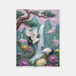 Playful Turtles Dolphins, fleece blanket, colorful