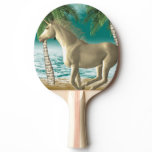 Playful Unicorn Ping Pong Paddle