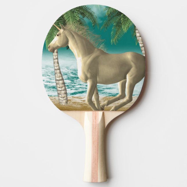 Playful Unicorn Ping Pong Paddle (Front)