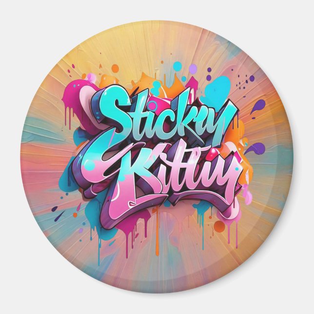 “Playful Urban Vibes” Magnet (Front)