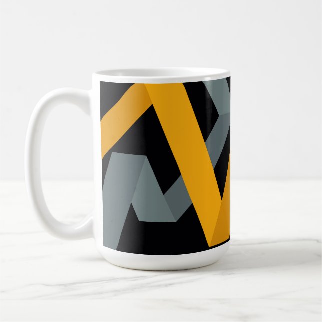 PLayful, vibrant, modern, urban graphic ways Coffee Mug (Left)