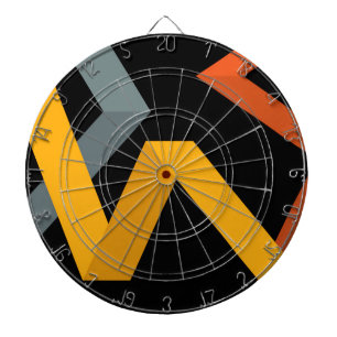 PLayful, vibrant, modern, urban graphic ways Dart Board