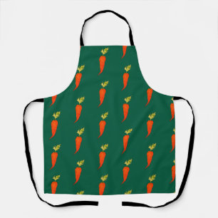 Playful Watercolor Carrot Apron