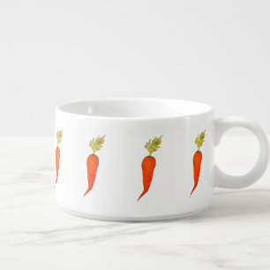 Playful Watercolor Carrot Bowl
