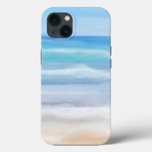 Playful Waves On A Sunny Day At The Beach iPhone 13 Case