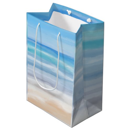 Playful Waves On A Sunny Day At The Beach Medium Gift Bag