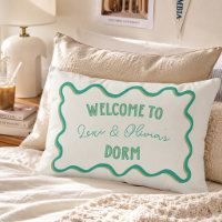 Playful Wavy Border College Roommate Dorm