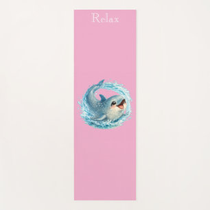 Playful Whale Ocean Conservation Design Yoga Mat