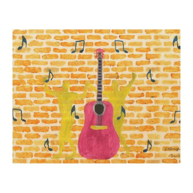 playful wood wall art (Front)