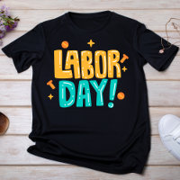 Playful Yellow and Teal Labor Day