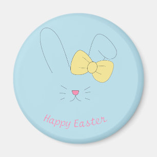 Playful Yellow Easter Phrase with Festive Mood Magnet