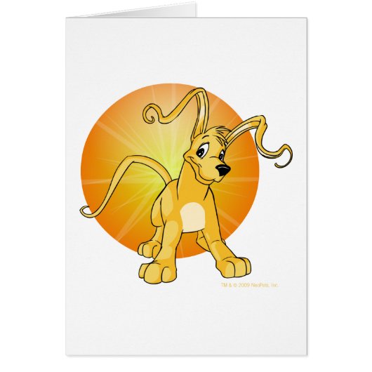 Playful yellow Gelert Cards (Front)