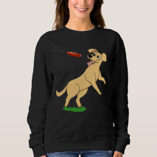 Playful Yellow Lab Sweatshirt