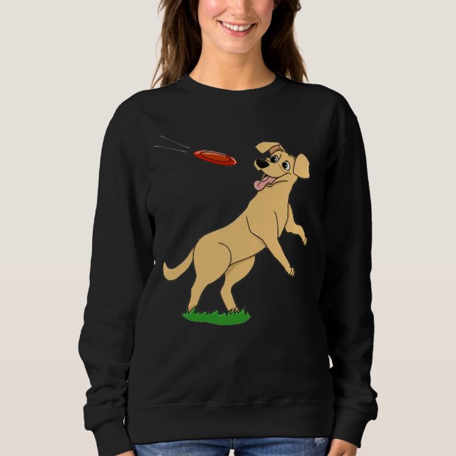 Playful Yellow Lab Sweatshirt (Front)