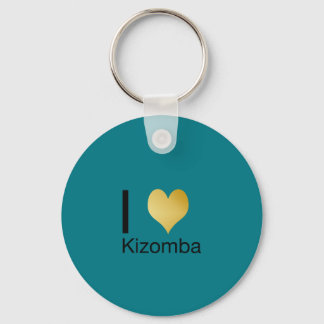 Playfully Elegant I Heart Kizomba Keychain
