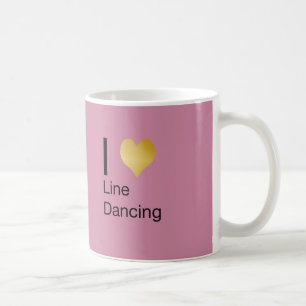 Playfully Elegant  I Heart Line Dancing Coffee Mug