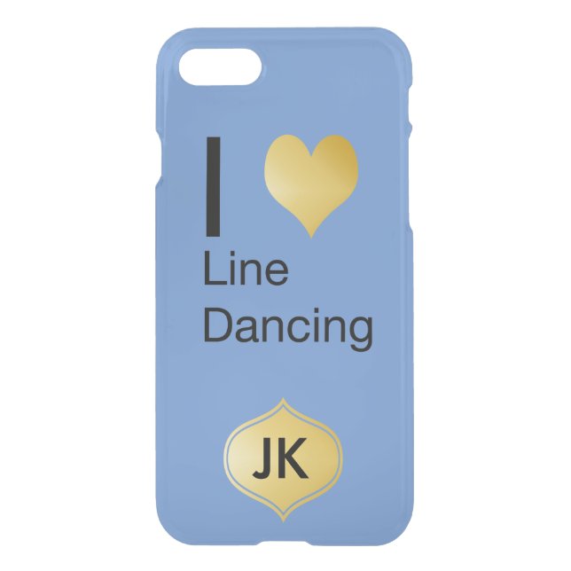Playfully Elegant  I Heart Line Dancing Uncommon iPhone Case (Back)