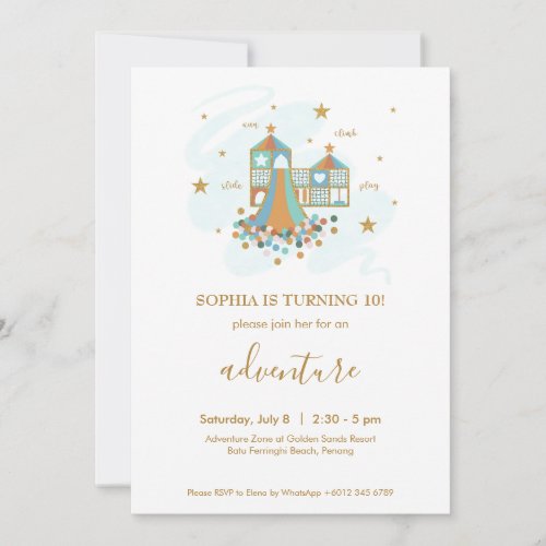 Playground Adventure Party Invitation