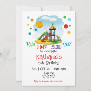 Playground Birthday Invitation