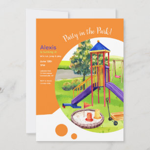 Playground Birthday Party Invitation