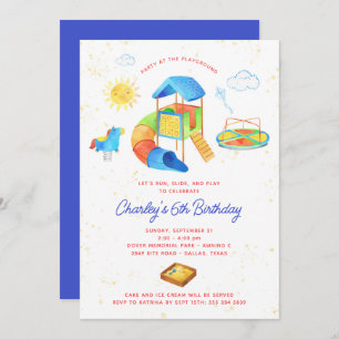 Playground Birthday Party Invitation - Park Party