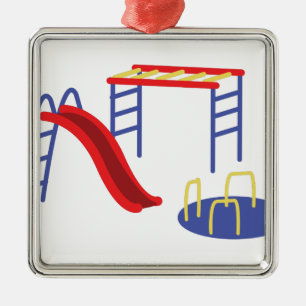 Playground Equipment Metal Ornament