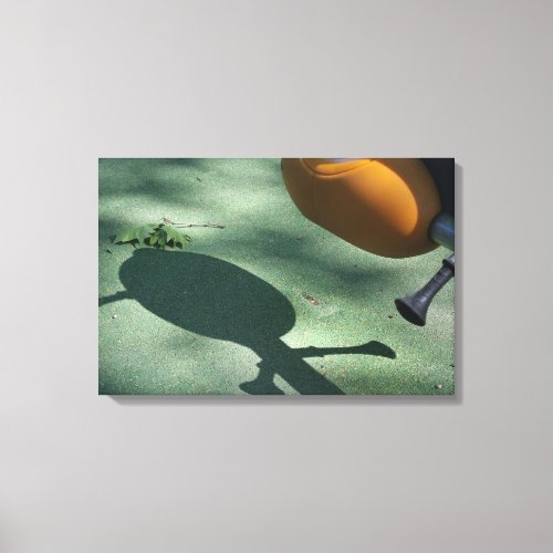 Playground for Children 15 Shadow Teeter_totter C Canvas Print