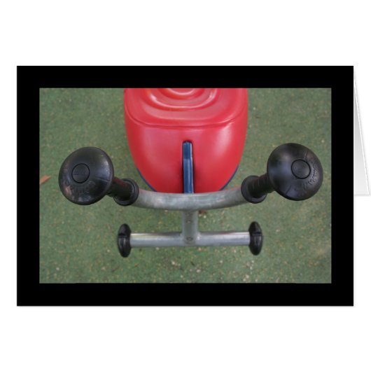 Playground for Children 22 Red Teeter-totter Card (Front Horizontal)
