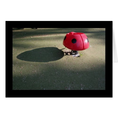 Playground for Children 30 Ladybug rocking Card